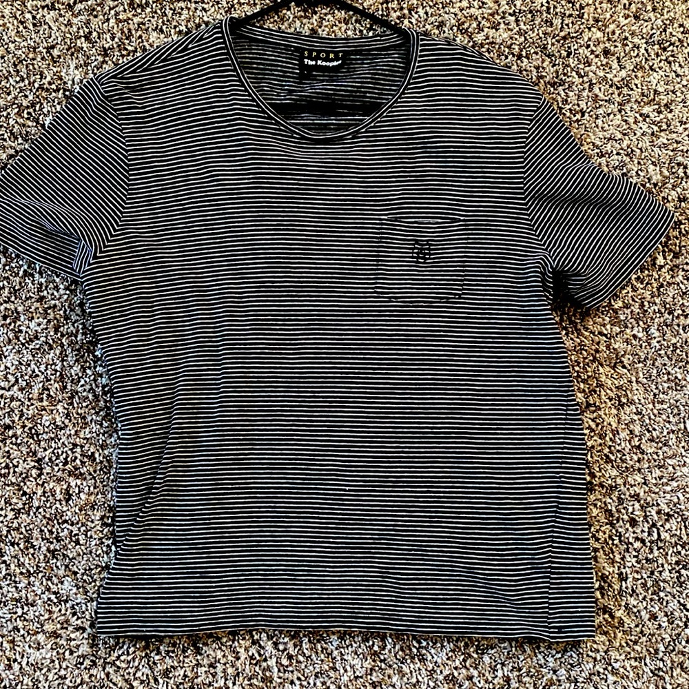 The Kooples stripes t shirt size large